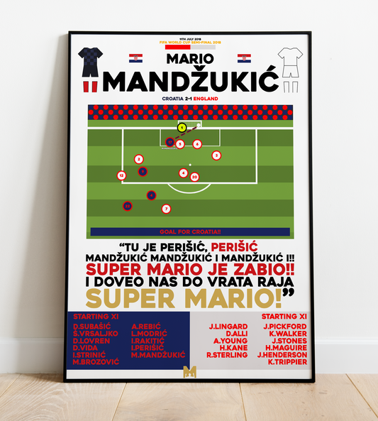 Mario Mandžukić Goal vs England - FIFA World Cup 2018 - Croatia