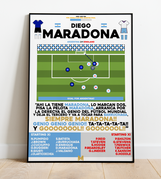 Diego Maradona Goal vs England - World Cup 1986 - Argentina