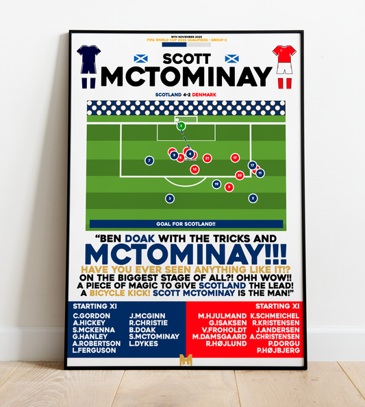 Scott McTominay Goal vs Denmark - FIFA World Cup 2026 Qualifiers - Scotland