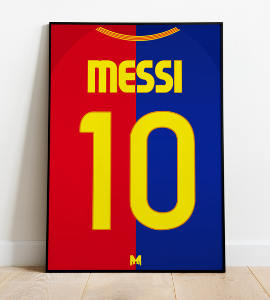 Lionel Messi Shirt Print - 2008/09 - FC Barcelona