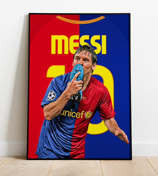 Lionel Messi Icon Shirt Print - 2008/09 - FC Barcelona