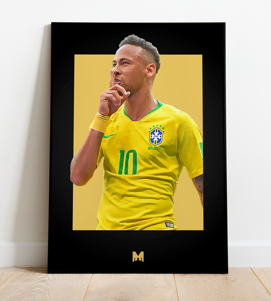 Neymar Jr Print (Blackout) - Superstar - Brasil