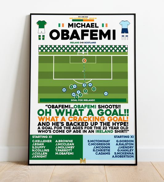 Michael Obafemi Goal vs Scotland - UEFA Nations League - Ireland