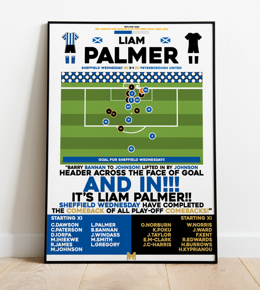 Liam Palmer Goal vs Peterborough United - EFL League One Play-Offs 2022/23 - Sheffield Wednesday