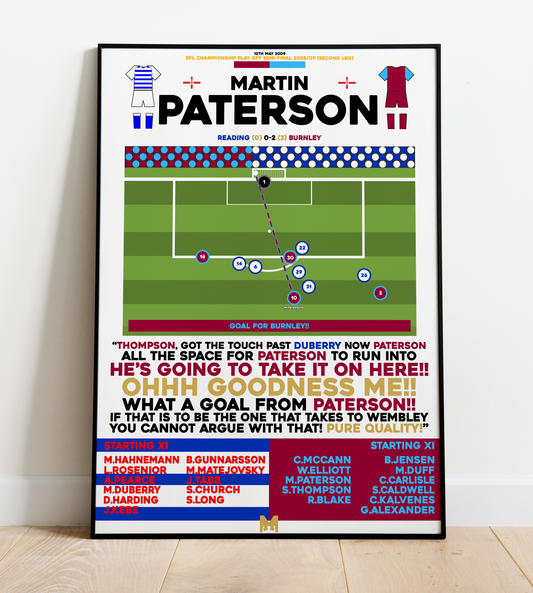 Martin Paterson Goal vs Reading - EFL Championship Play-Offs 2008/09 - Burnley