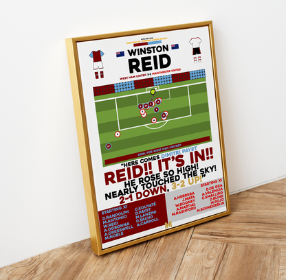 Winston Reid Goal vs Manchester United - Premier League 2015/16 - West Ham United