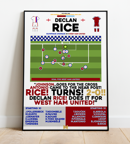 Delcan Rice Goal vs Olympique Lyonnais - UEFA Europa League 2021/22 - West Ham United