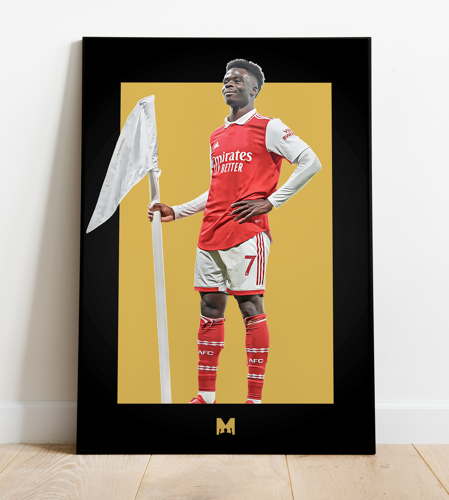 Bukayo Saka Print (Blackout) - Starboy - Arsenal