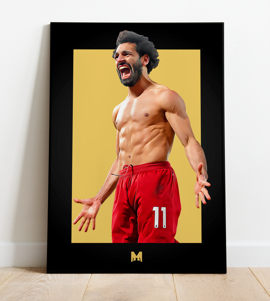 Mo Salah Print (Blackout) - Egyptian King - Liverpool