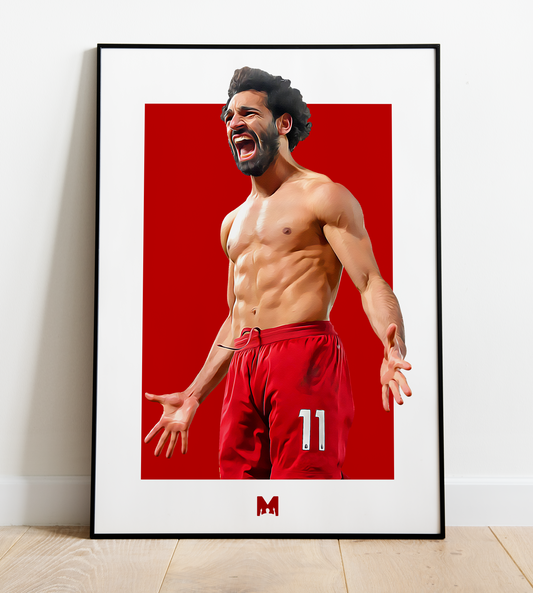 Mohamed Salah Print - Egyptian King - Liverpool