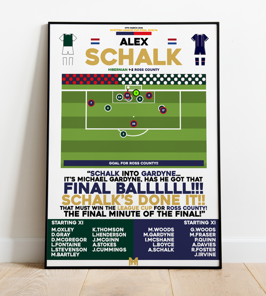 Alex Schalk Goal vs Hibernian - Scottish League Cup Final 2015/16 - Ross County