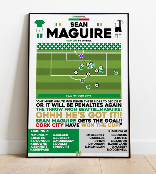 Sean Maguire Goal vs Dundalk - FAI Cup Final 2016 - Cork City