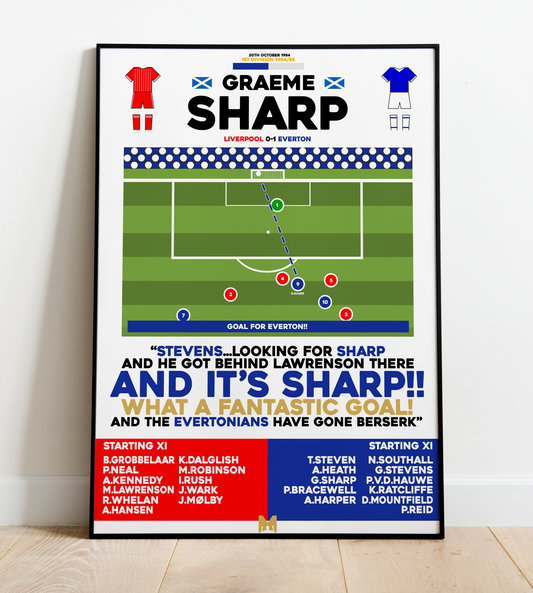 Graeme Sharp Goal vs Liverpool - 1st Division 1984/85 - Everton