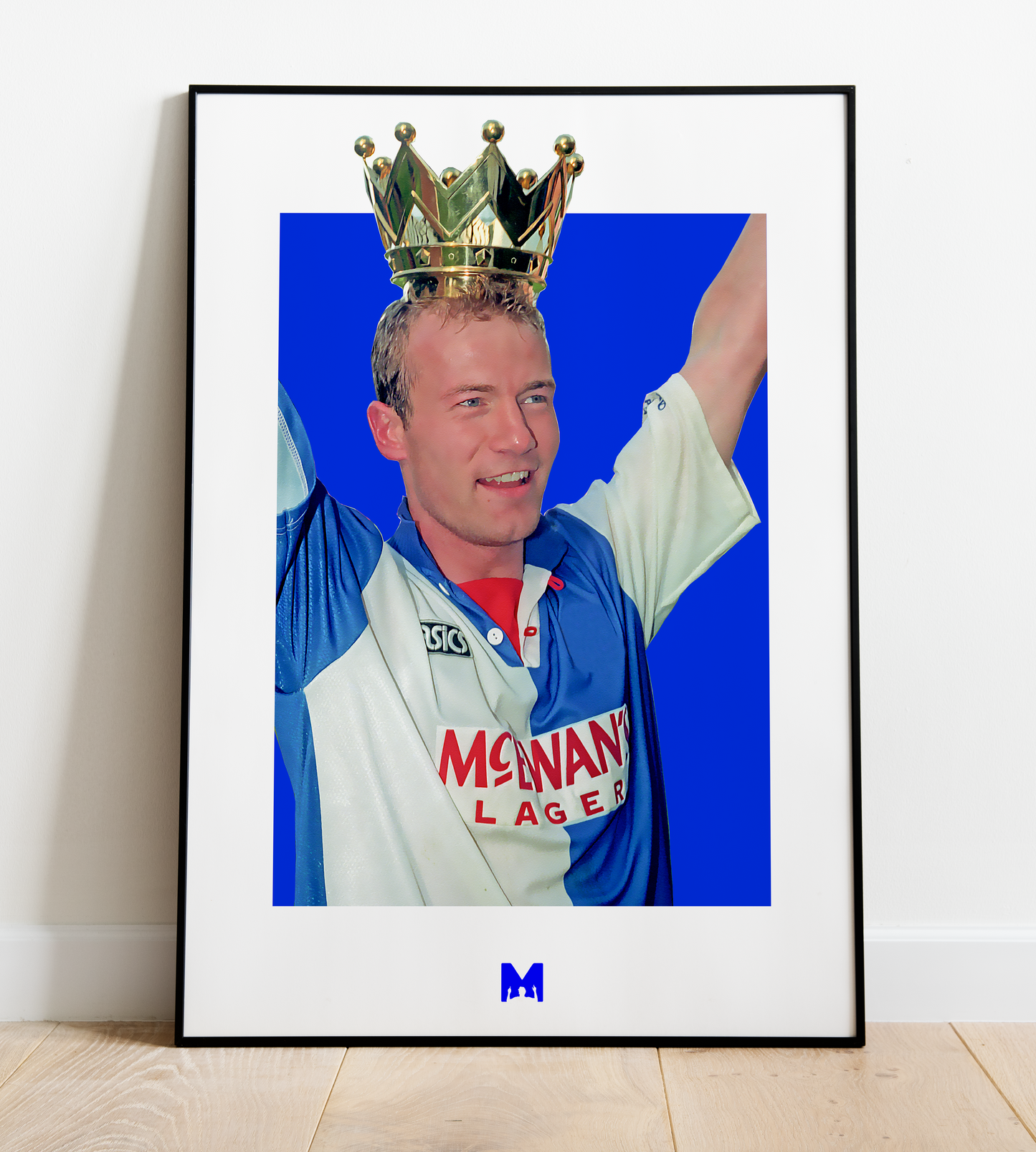 Alan Shearer Print - Premier League Champions - Blackburn Rovers