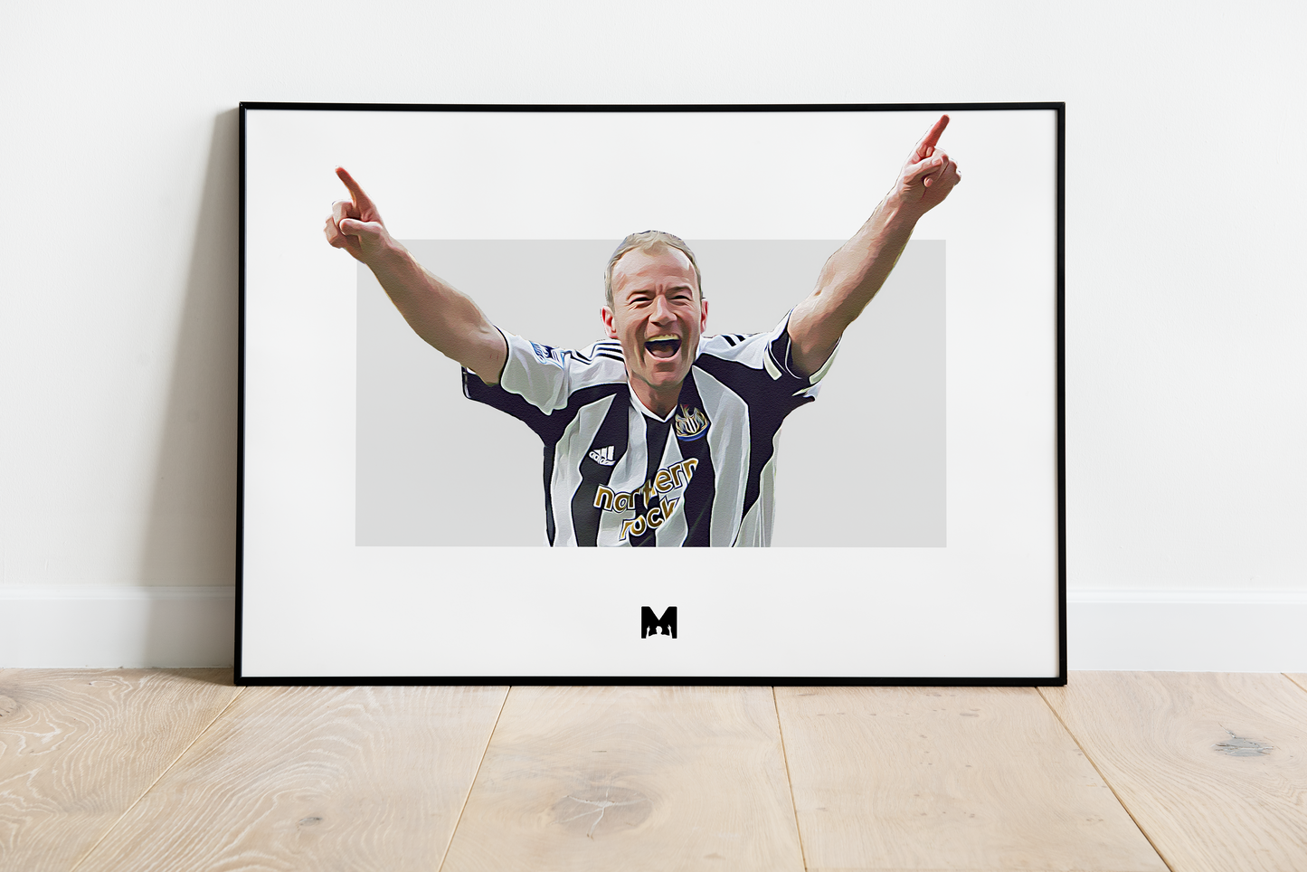 Alan Shearer Print - Geordie King - Newcastle United