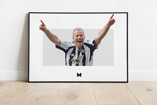 Alan Shearer Print - Geordie King - Newcastle United