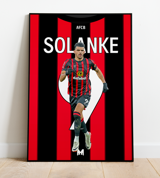 Dominic Solanke Icon Shirt Print - AFC Bournemouth
