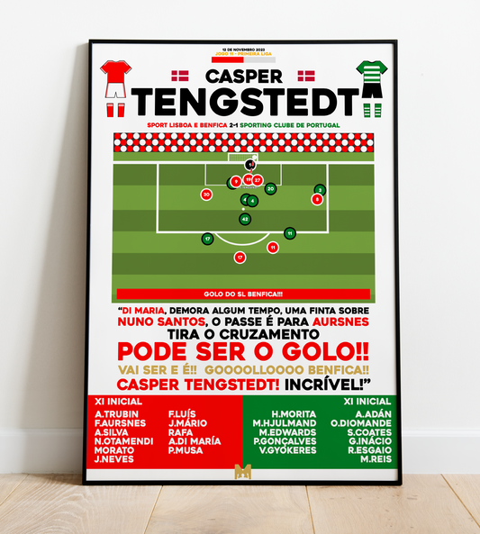 *POR* Casper Tengstedt Goal vs Sporting CP - Primeira Liga 2023/24 - SL Benfica
