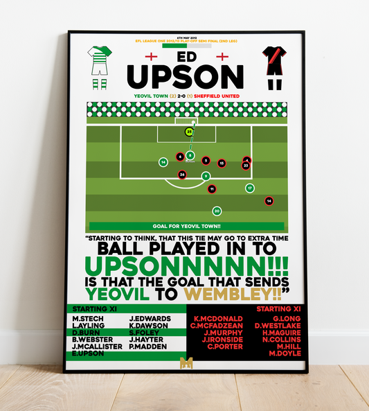 Ed Upson Goal vs Sheffield United - EFL League One Play-Offs 2012/13 - Yeovil Town