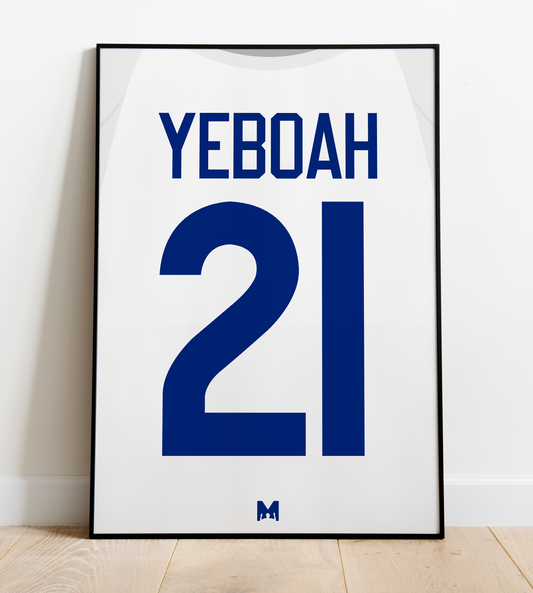 Tony Yeboah Shirt Print - Leeds United