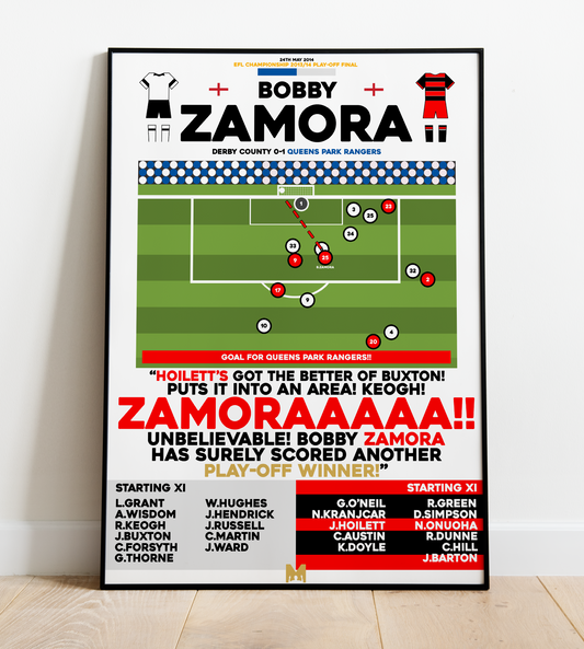 Bobby Zamora Goal vs Derby County - Championship Play-Off Final 2014 - QPR