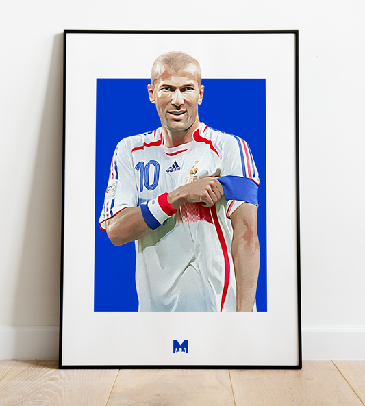 Zinedine Zidane Print - Zizou - France