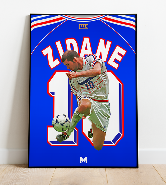 Zinedine Zidane Icon Shirt Print - France