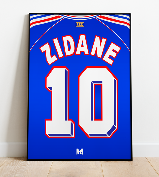 Zinedine Zidane Shirt Print - France