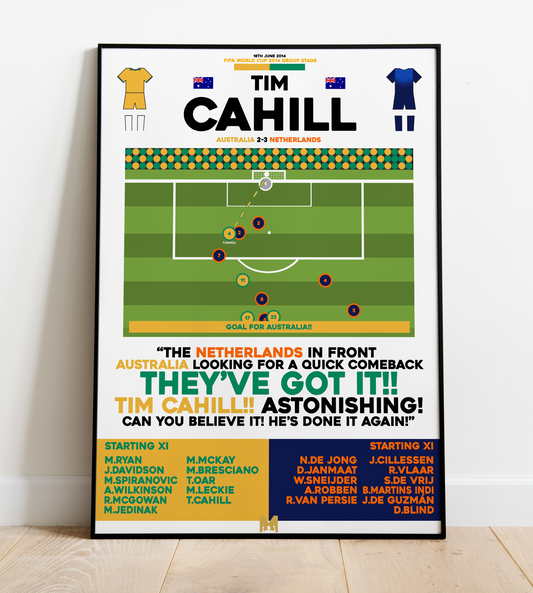 Tim Cahill Goal vs Netherlands - World Cup 2014 - Australia