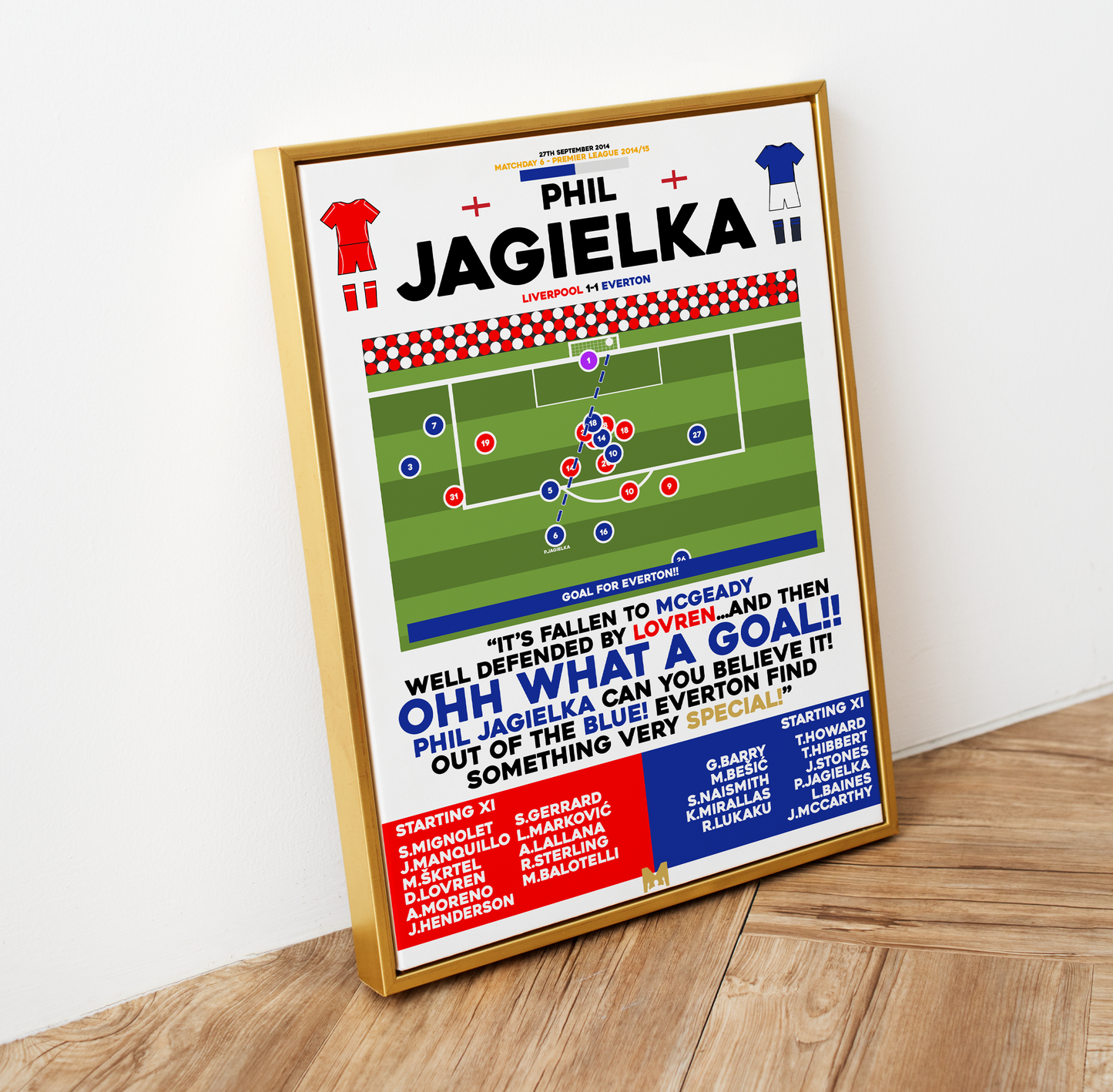 Phil Jagielka Goal vs Liverpool - Premier League 2014/15 - Everton