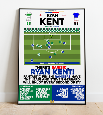 Ryan Kent Goal vs Celtic - Scottish Premiership 2019/20 - Rangers