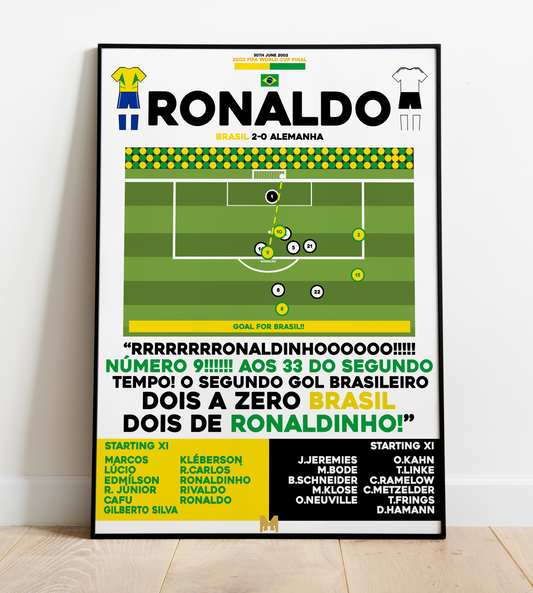 Ronaldo 2nd Goal vs Germany - World Cup Final 2002 - Brasil